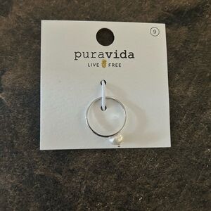 Pura Vida Pearl Ring Size 9